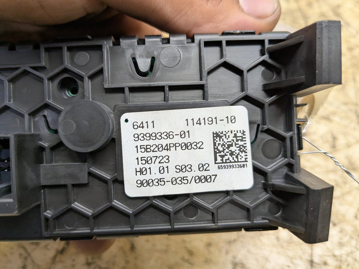 2016-2019 BMW 750i G12 Rear AC Heater Climate Control Switch 9399336 OEM
