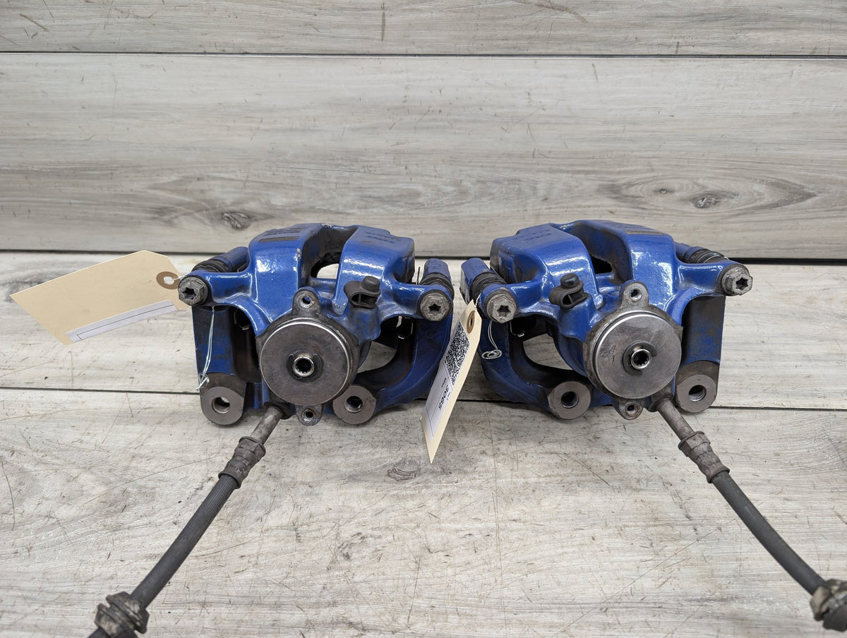 2018-2024 BMW X3 G01 Rear Left Right Brake Caliper SET 34216887409 18-24 OEM BMW G01 G02 X3 X4 30 M40 REAR Left Right Brake Calipers BREMBO Blue