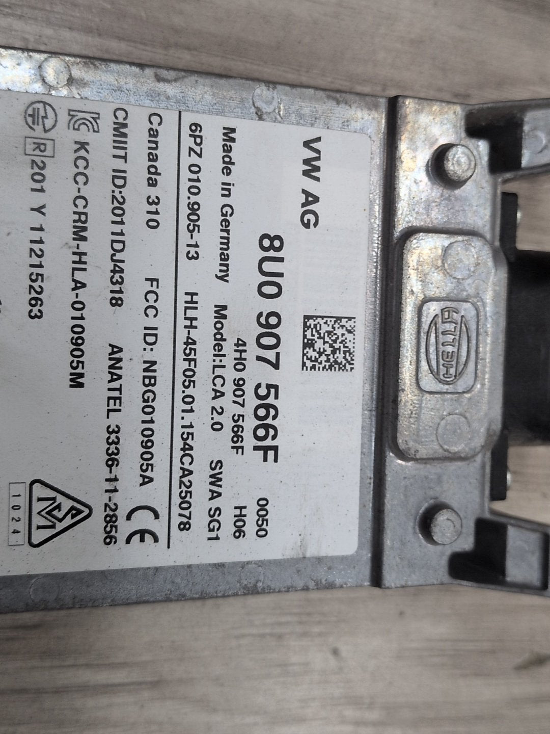 2015-2018 Audi Q3 8U Rear Right Passenger Blind Spot Lane Sensor Radar Module 8U0907566F OEM