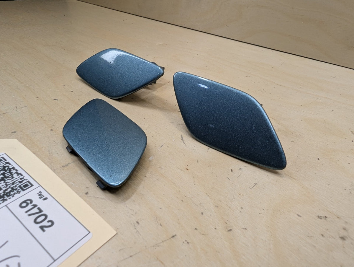2007-2013 BMW 335i E93 Front Left Right Bumper Headlight Washer Nozzle Insert Covers SET 7158749