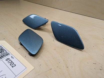 2007-2013 BMW 335i E93 Front Left Right Bumper Headlight Washer Nozzle Insert Covers SET 7158749