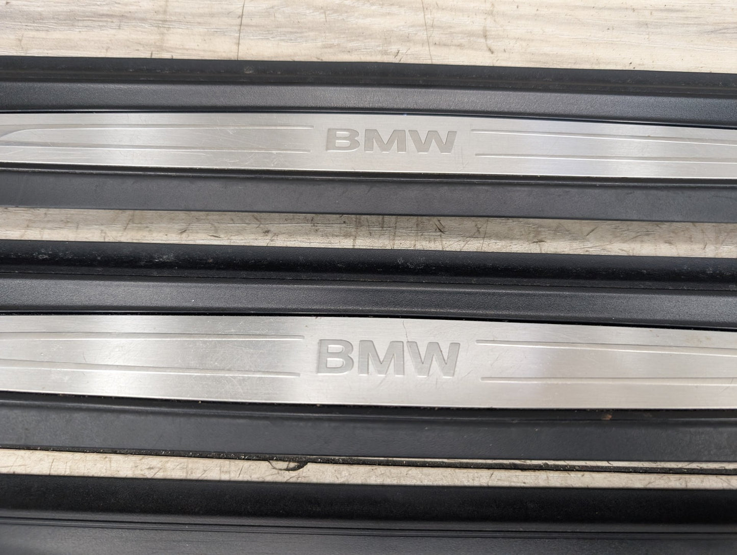 2014 - 2019 BMW 340 F34 Front Rear Left Right Scuff Plate Door Sill SET 7410460 B58B30M0
