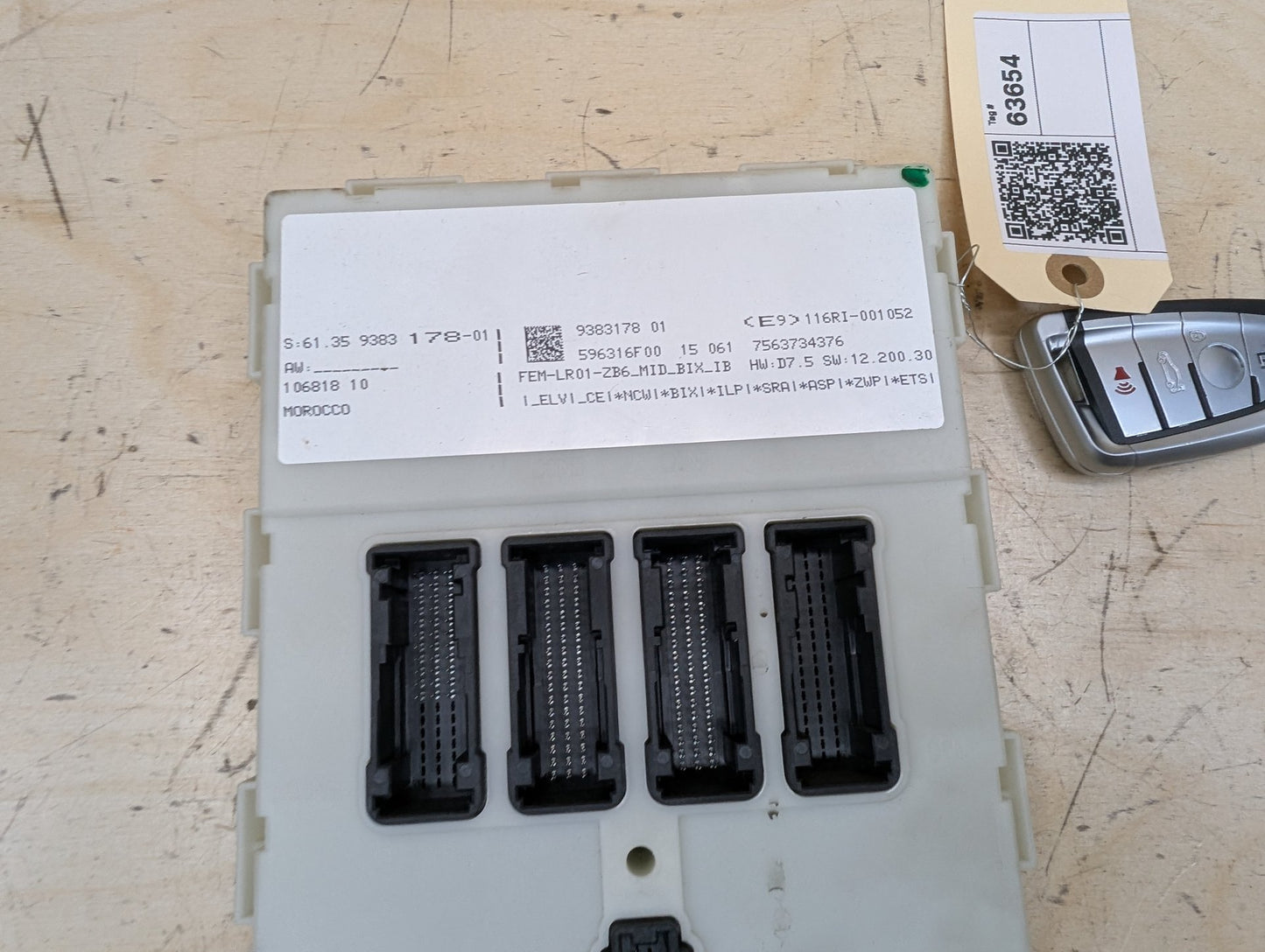 OEM BMW F30 F32 F33 F36 F80 F82 F83 Body Control Junction Box Module FEM + Key