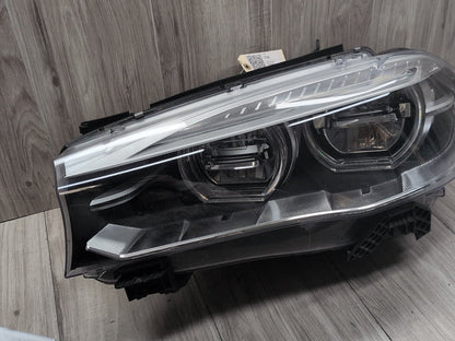 16-19 OEM BMW F15 F16 F85 X5 X6 X5M Left Driver Adaptive LED Headlight w Modules