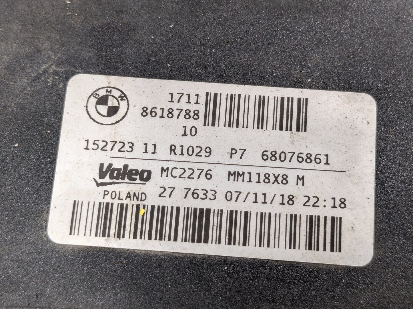 2014 - 2020 BMW 440i F36 Radiator Cooling Condenser Fan Shroud Assembly SET 8618788 B58B30M0