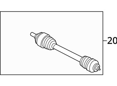 12-18 OEM BMW F06 F10 F12 F13 M5 M6 Rear Left Driver Side Output Half Shaft Axle