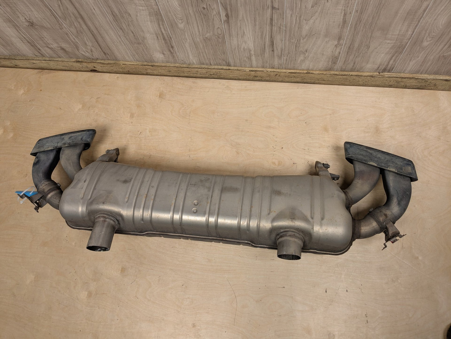 16-19 OEM BMW G11 G12 750i 750iX Engine N63R Rear Exhaust Pipe Muffler M SPORT