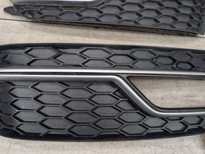 2008 - 2017 Audi S5 8T Front Left Right Center Bumper Cover Grilles SET 8T0807681