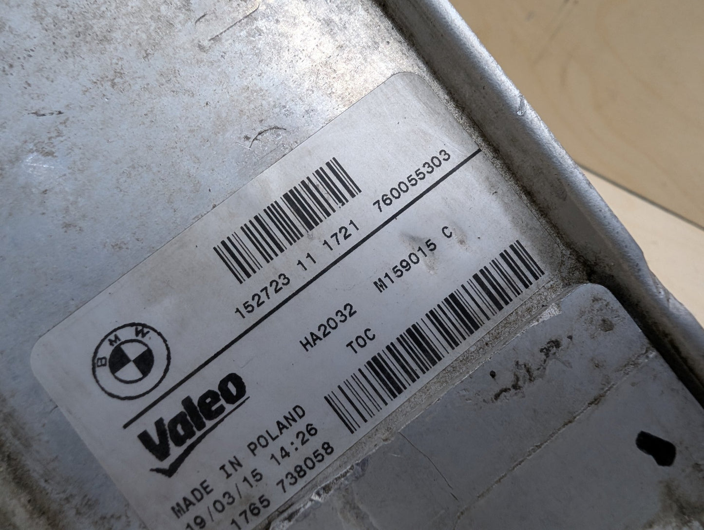 OEM BMW F22 F30 F32 F36 Transmission Oil Cooler Heat Exchanger VALEO N20 N26 N55