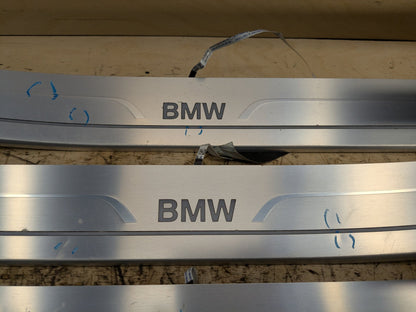 2016-2019 BMW 750i G12 Scuff Plate Door Sill SET 7369888 OEM