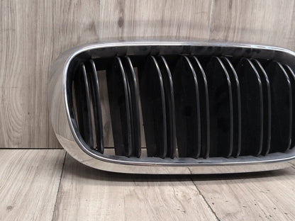 2015-2018 BMW X5 F85 Front Left Right Upper Bumper Cover Kidney Grilles SET 8056324 OEM