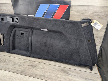 2019-2023 BMW X5M F95 Rear Trunk Left Cover Trim Panel Black 5A0B5C7 OEM