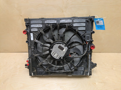 2019 - 2026 BMW X5 G05 Radiator Cooling Condenser Fan Shroud Assembly SET 8686172 B58B30M1