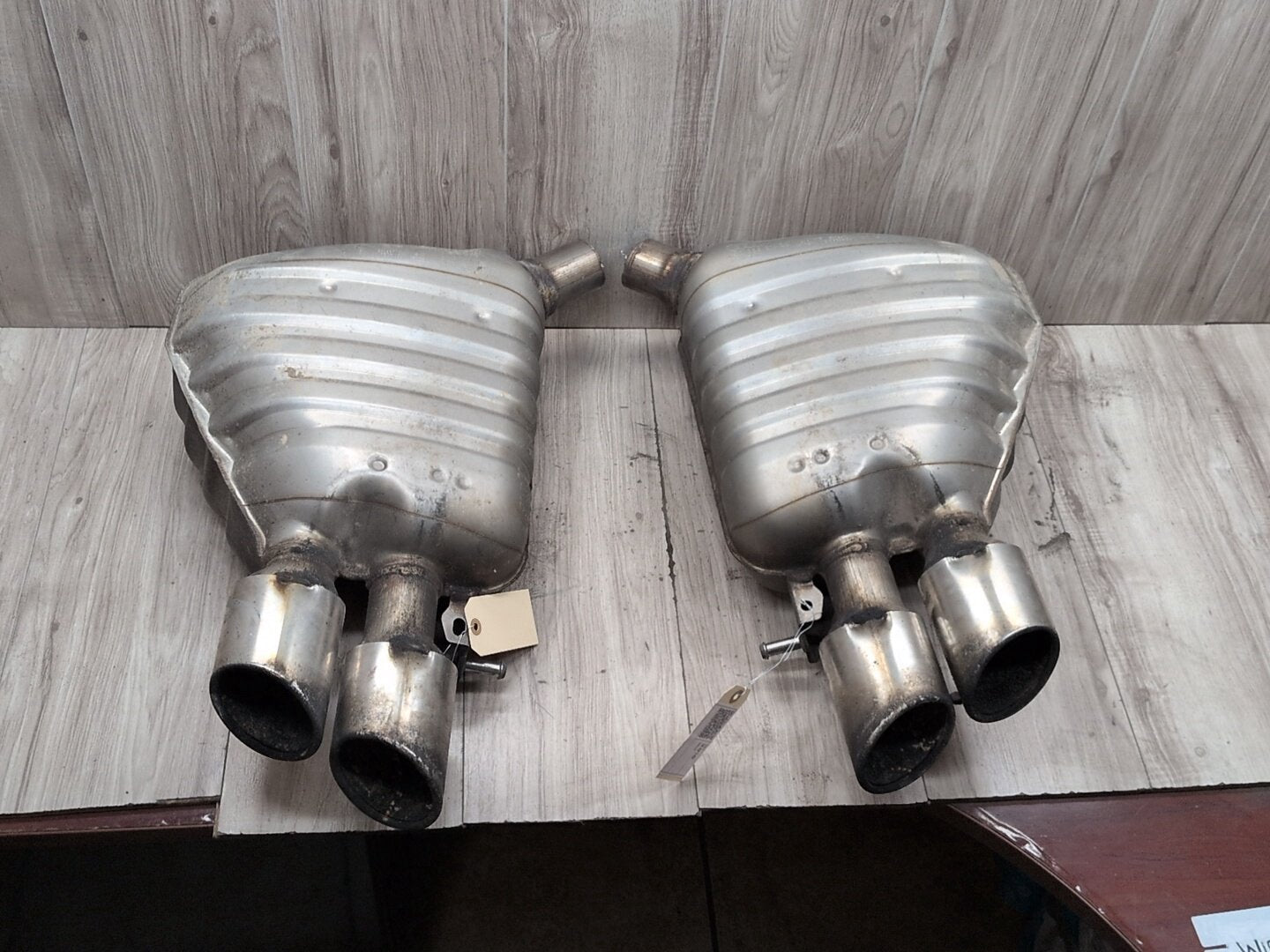 2013 - 2017 Audi S5 8T Rear Left Right Exhaust Muffler Tips SET 8K0253611BC CTUB
