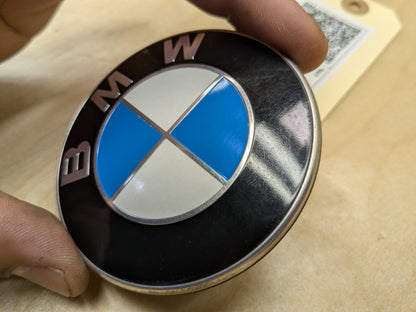 OEM BMW E90 F02 F22 F30 F32 F36 F80 F87 M3 M4 Rear Trunk Lid Round Emblem 74mm