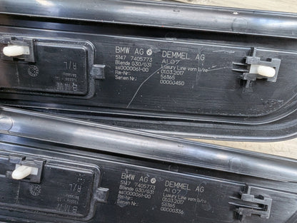 2017-2023 BMW 530i G30 Front Rear Left Right Scuff Plate Door Sill SET 7405773 OEM