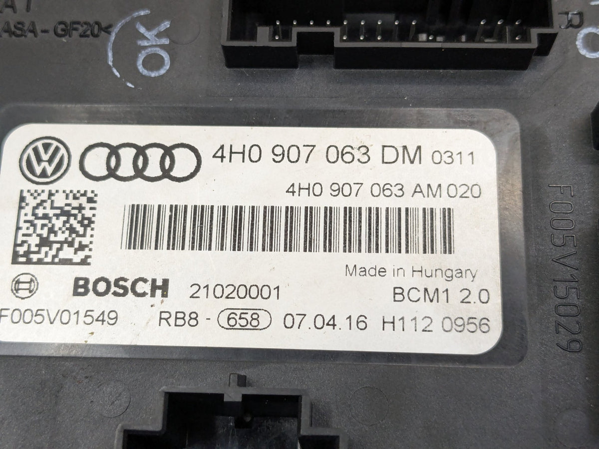 2012-2018 Audi A6 C7 BCM Body Control Module 4H0907063DM OEM