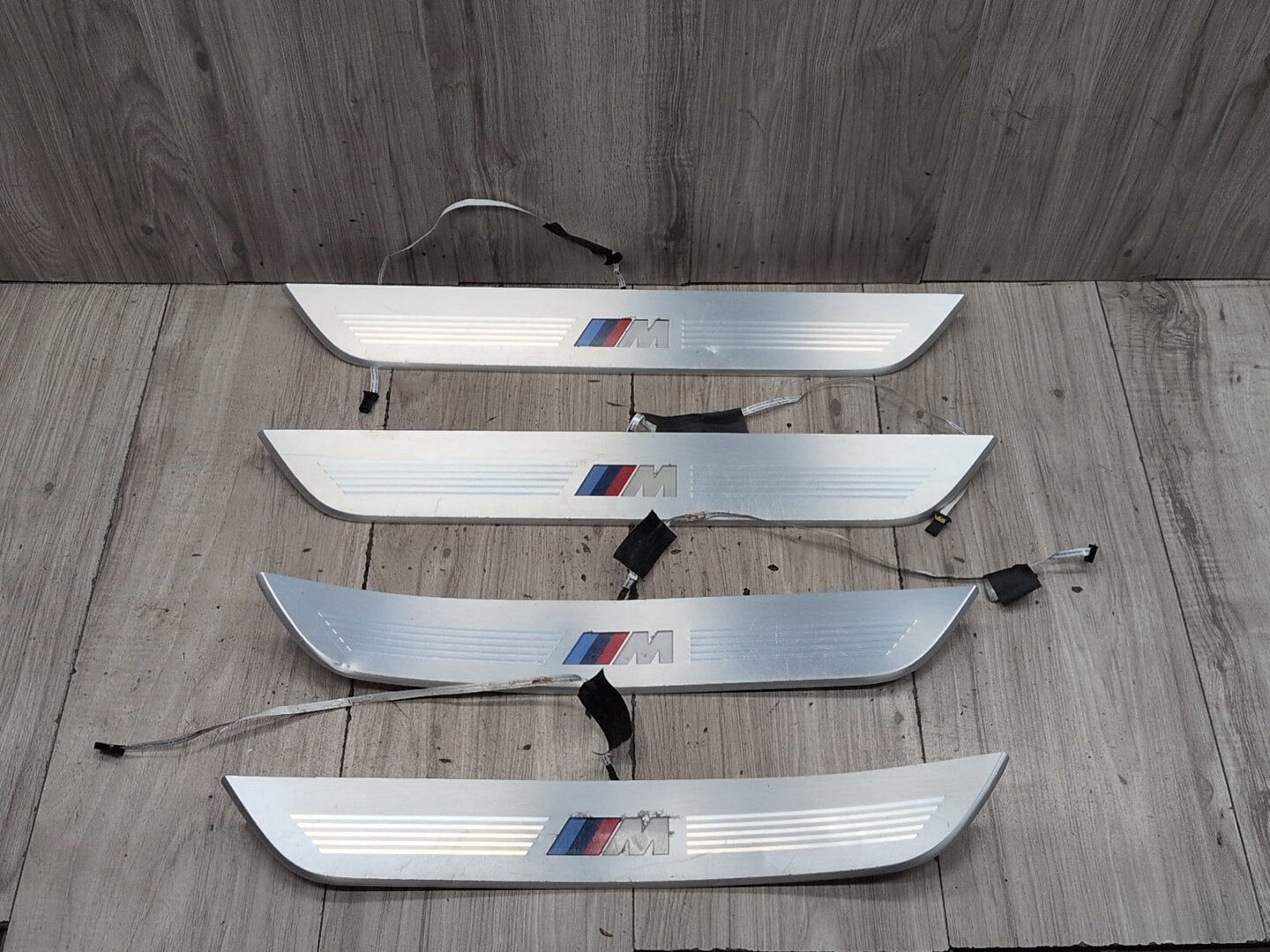 2016-2022 BMW 750i G12 Front Rear Left Right Scuff Plate Door Sill SET 8061043 OEM