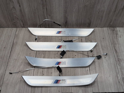 2016-2022 BMW 750i G12 Front Rear Left Right Scuff Plate Door Sill SET 8061043 OEM