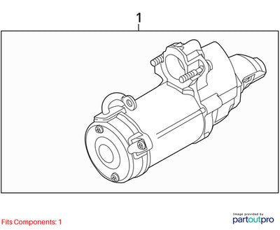 2015-2018 BMW F85 X5 S63B44T2 Engine Motor Starter 7612815