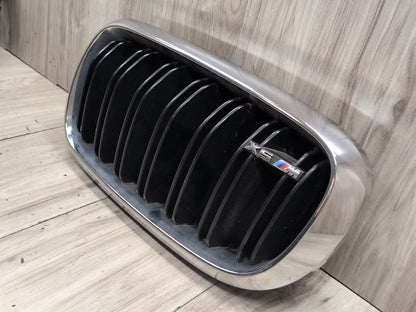 2015-2018 BMW X5 F85 Front Left Right Upper Bumper Cover Kidney Grilles SET 8056324 OEM