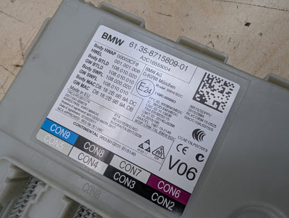 2018-2024 BMW X3 G01 Bdc Body Domain Fem Control Module w/ Key 8715809