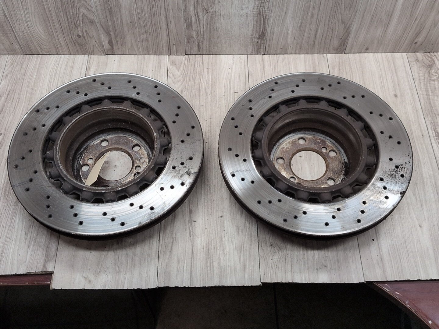 2015 - 2019 BMW X6 F86 Rear Left Right Brake Disc Rotors SET 2284903 S63B44T2