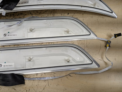 2016-2019 BMW 750i G12 Scuff Plate Door Sill SET 7369888 OEM
