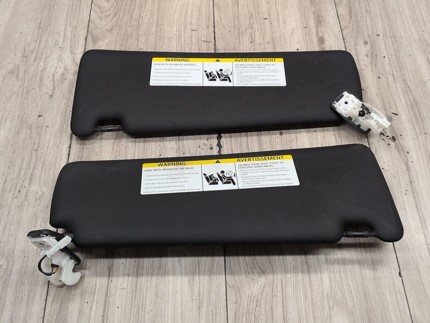 OEM BMW F30 F31 F32 F36 F80 F82 M3 M4 Left Right Interior Sun Visor PAIR Black