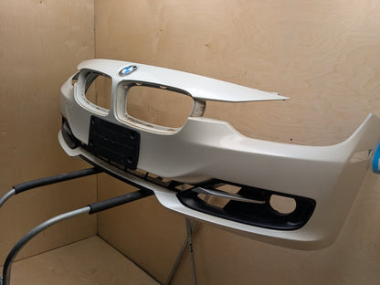 2012-2018 BMW 328i F30 Front Bumper Cover w/ lower Grilles White A96