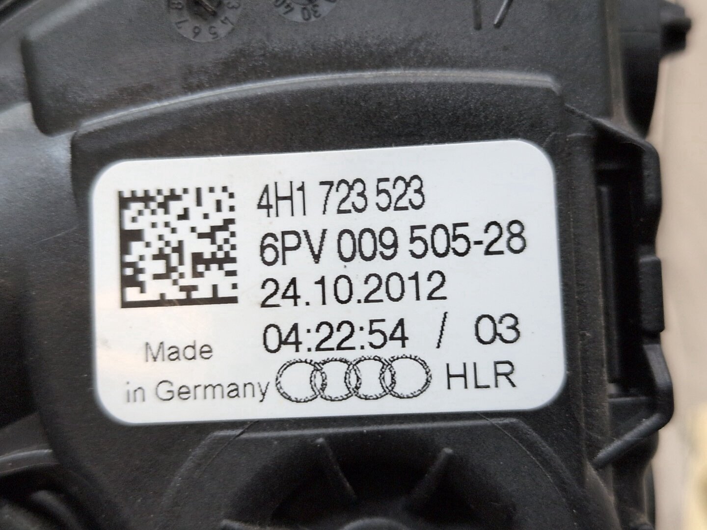 2008 - 2017 Audi S5 8T Gas Accelarator Pedal 4H1723523