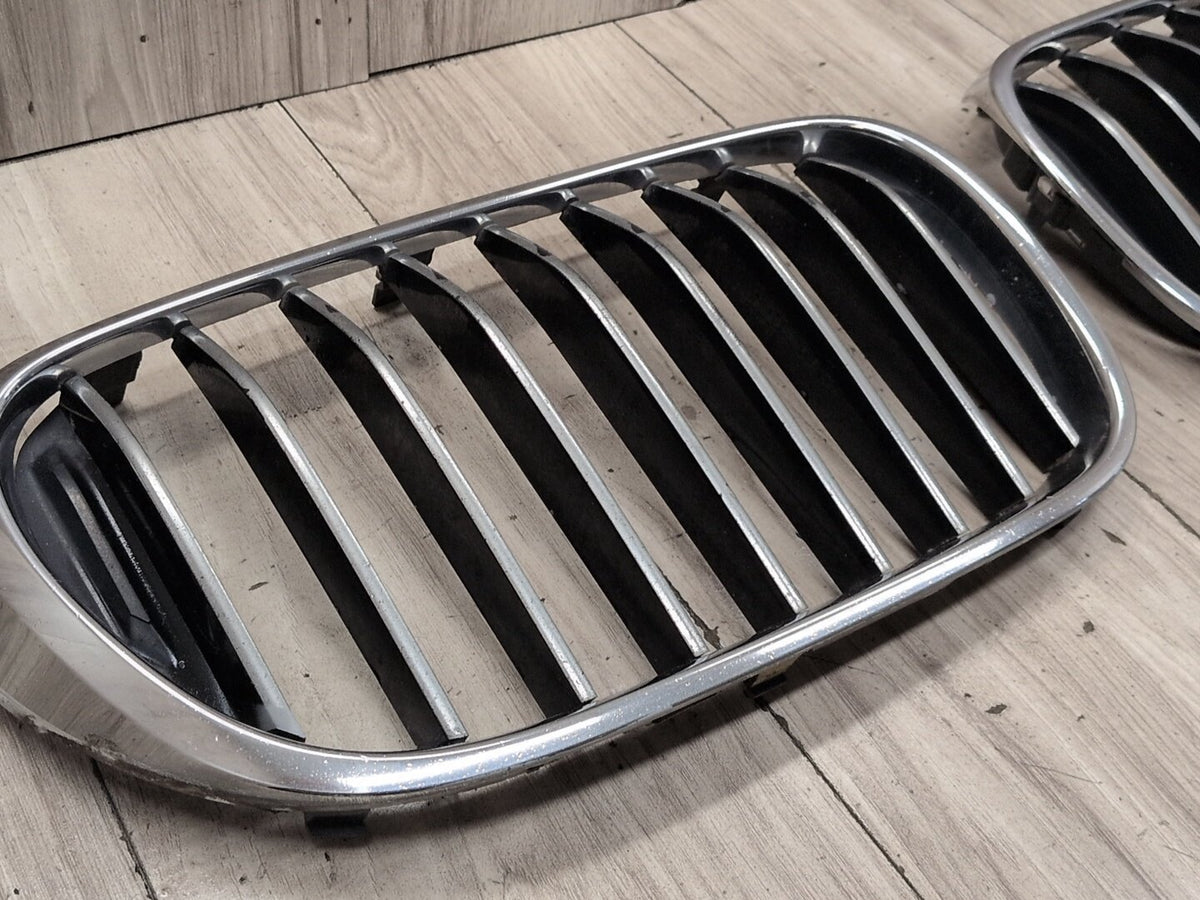 16-19 OEM BMW G11 G12 740 750 Front Left Right Upper Bumper Kidney Grilles SET
