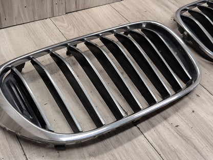 16-19 OEM BMW G11 G12 740 750 Front Left Right Upper Bumper Kidney Grilles SET
