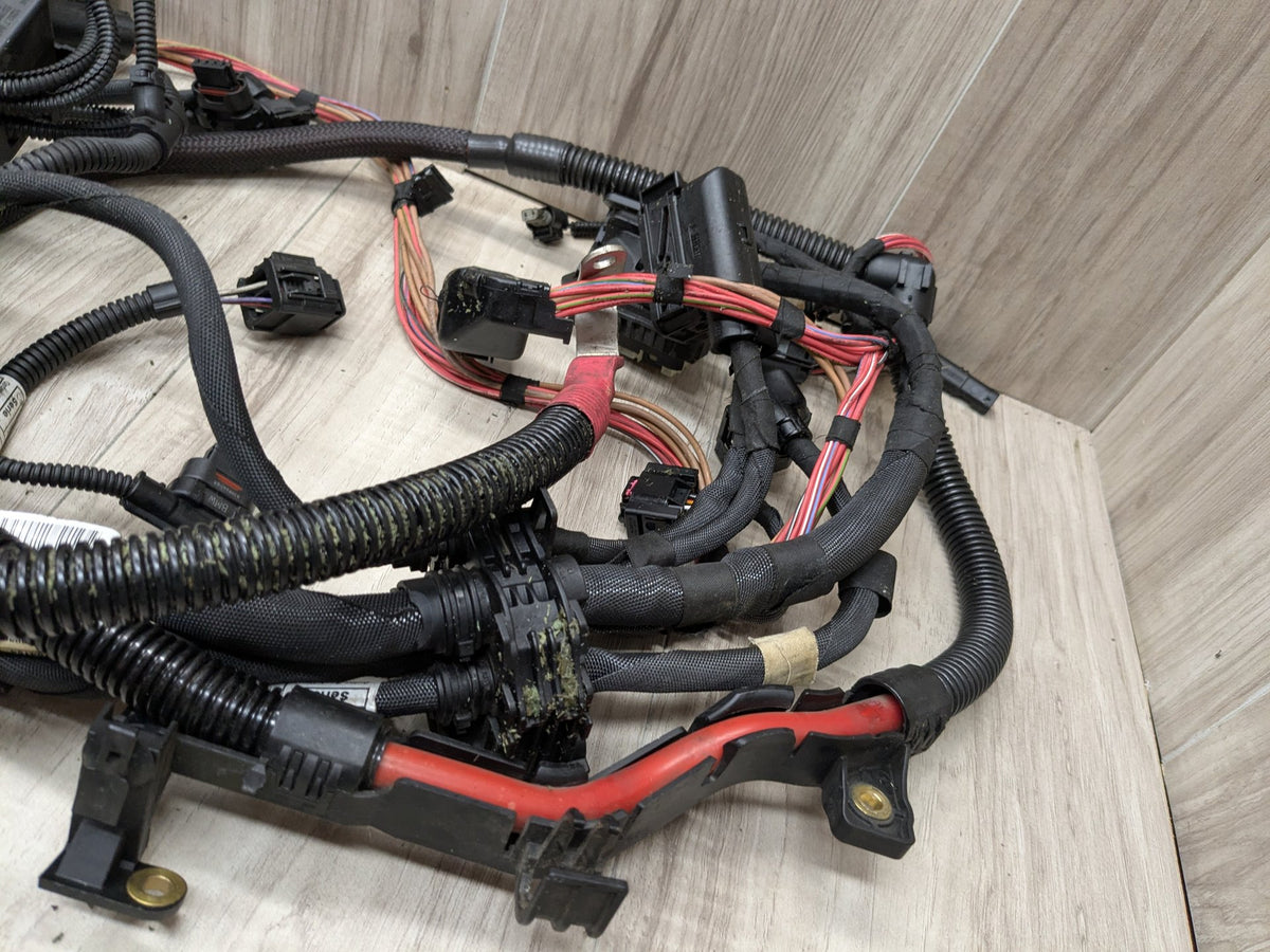 2014-2018 BMW F85 X5 S63B44T2 Engine Motor Transmission Wiring Wire Harness SET 8043689