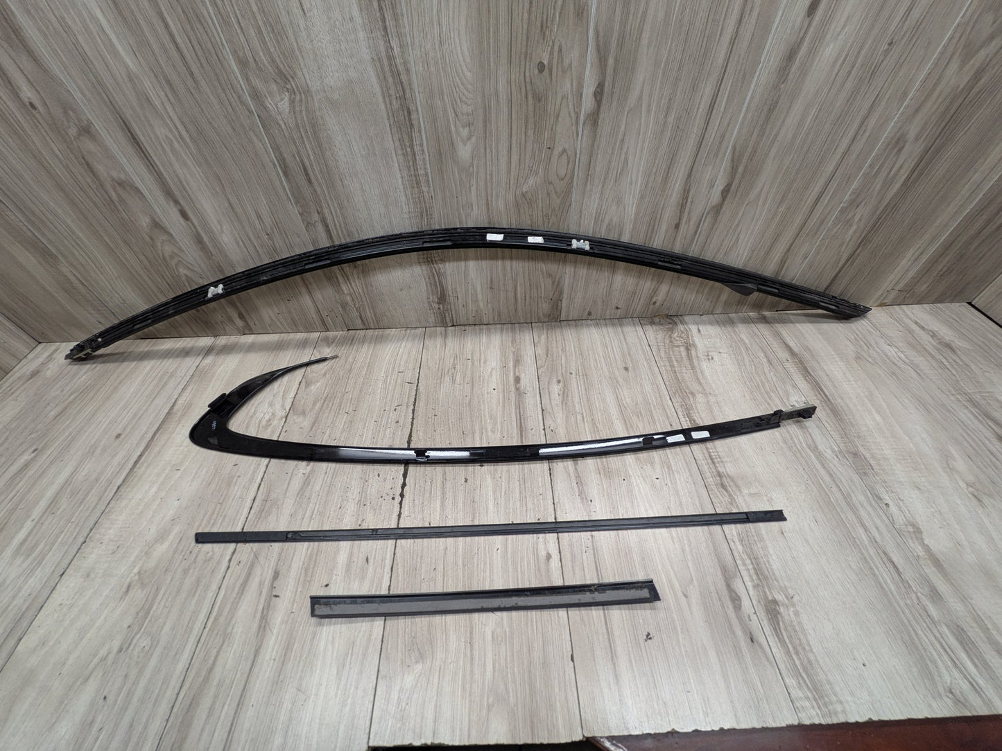 14-20 OEM BMW F32 F82 Right Passenger SHADOW GLOSS Exterior Door Molding Trims