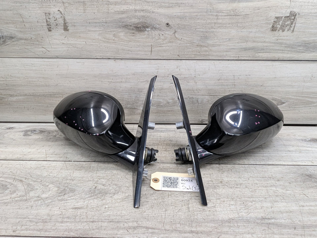 2008-2013 BMW 128i E82 Front Left Right Side Mirror Assembly BlackSET 7268305