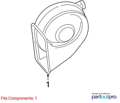 2007-2013 BMW 328i E93 Alarm Horns SET 7159421 OEM