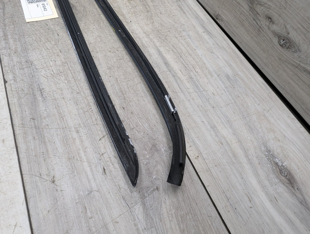 2006-2011 BMW 328i E90 Front Left Right Side Windshield Drip Trim Molding SET 7179253