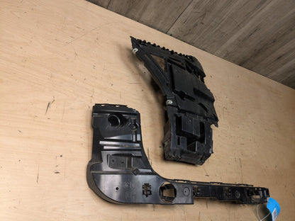 2018 - 2020 BMW X3 G01 Rear Left Driver Bumper Support Brackets SET 7400667 B58B30M0