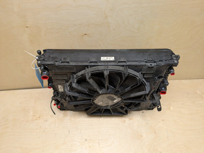 16-22 BMW 750Li G12 Radiator Cooling Condenser Fan Shroud Assembly 850W8619380