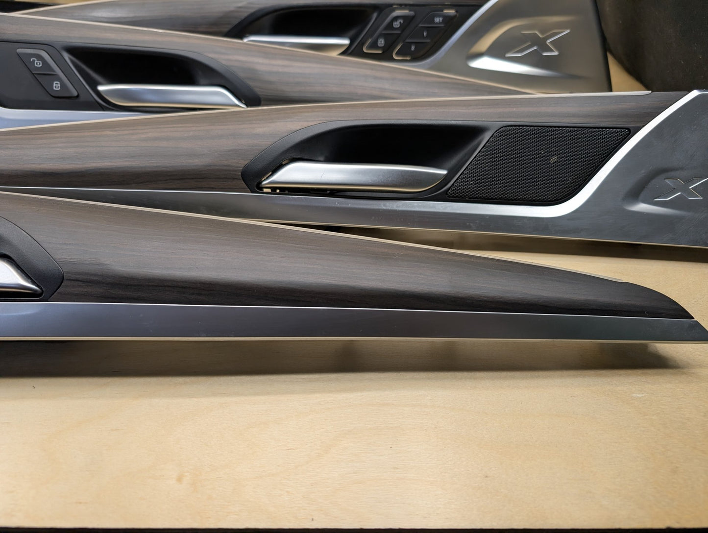 2018-2024 BMW X3 G01 - Front Rear Left Right Interior Wood Trim SET PN: 7410289