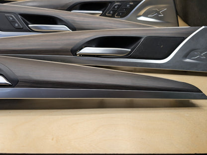 2018-2024 BMW X3 G01 - Front Rear Left Right Interior Wood Trim SET PN: 7410289