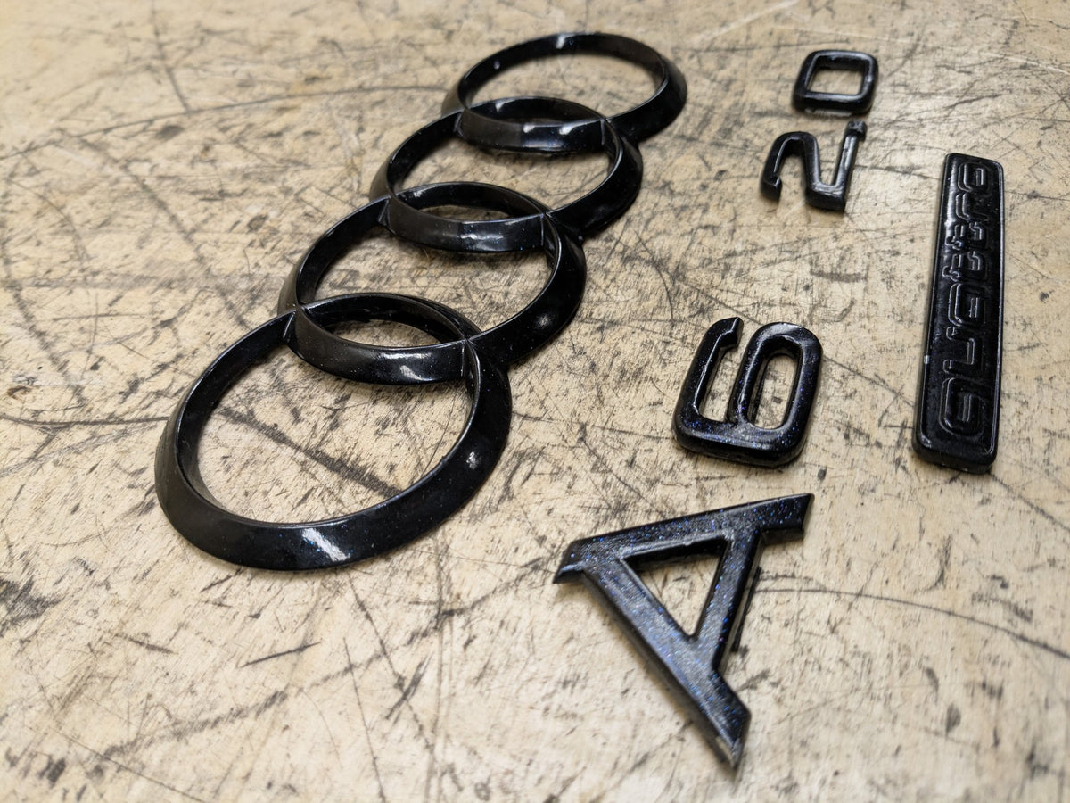 2012-2018 Audi A6 C7 Rear Emblem Badge Symbol Logo SET 4G5853742 OEM