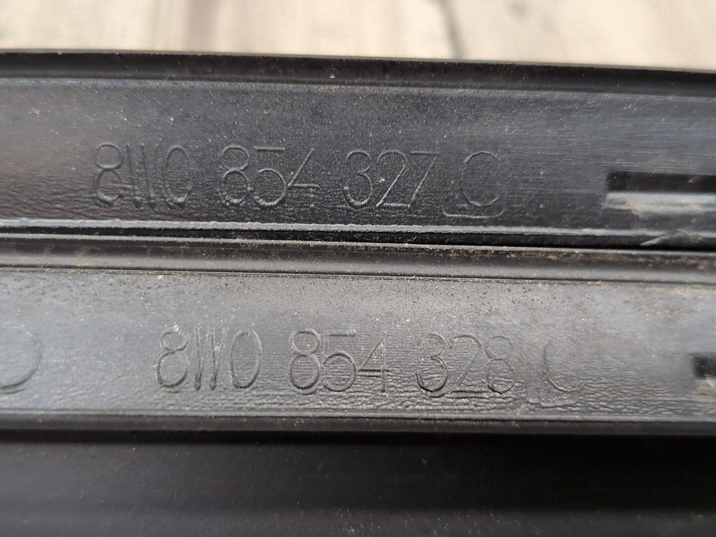 2018-2023 Audi S4 B9 Front Left Right Side Windshield Drip Trim Molding SET 8W0854327C