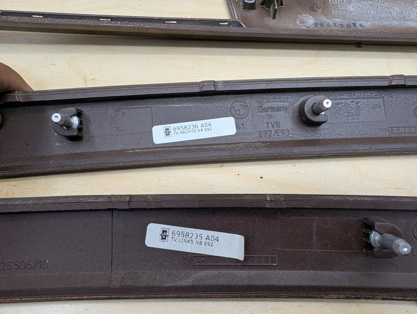 2007-2013 BMW 328i E93 Front Rear Left Right Dash Interior Trims SET 7129555