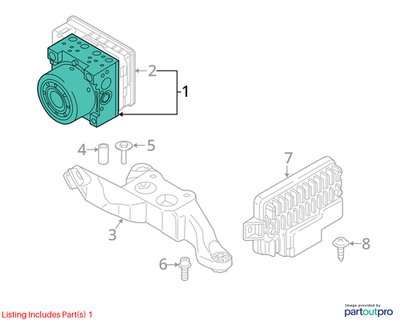 20-24 OEM BMW F44 228iX M235iX ABS Anti Lock Brake Pump Module Unit AWD
