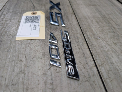 2019-2026 BMW X5 G05 Emblem Badge Symbol Logo SET 7424395