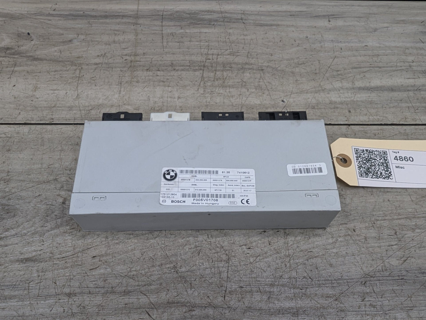 2014 - 2019 BMW 340 F34 Decklid Liftgate Trunk Module 7410612 B58B30M0