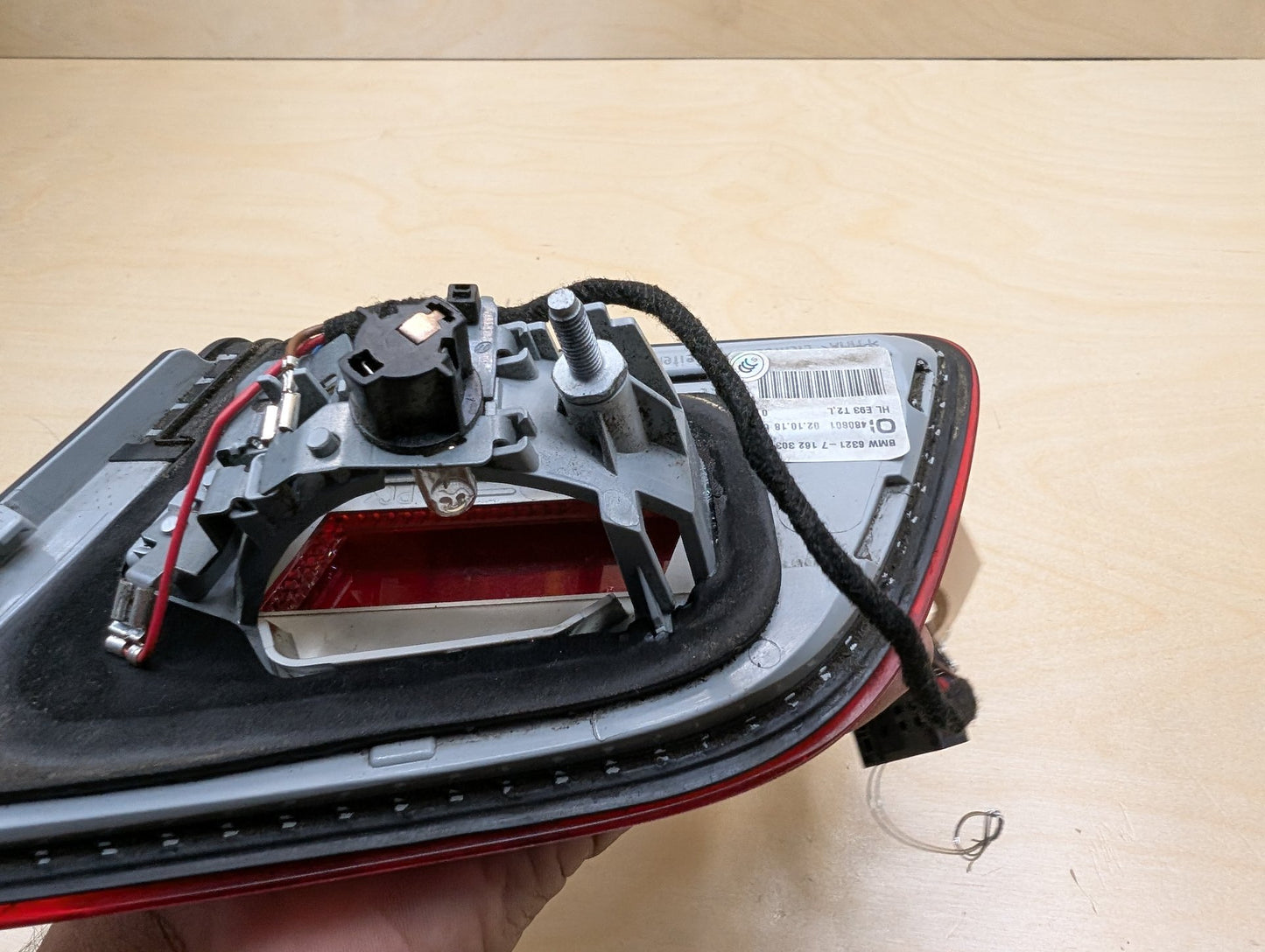 07-10 OEM BMW E93 328 335 M3 CONVERTIBLE Rear Left Driver Inner Trunk Tail Light