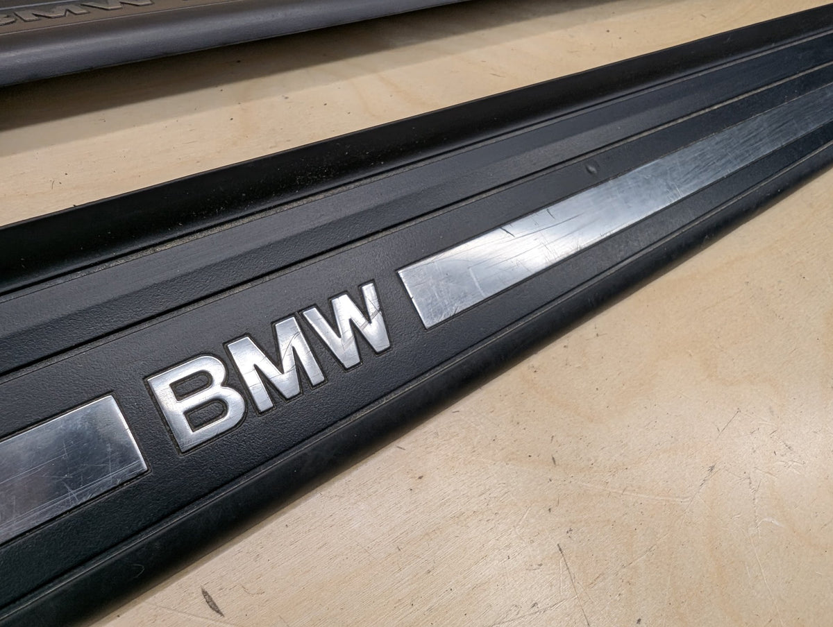 2007-2013 BMW 328i E93 Front Left Right Scuff Plate Door Sill SET 7178598 OEM